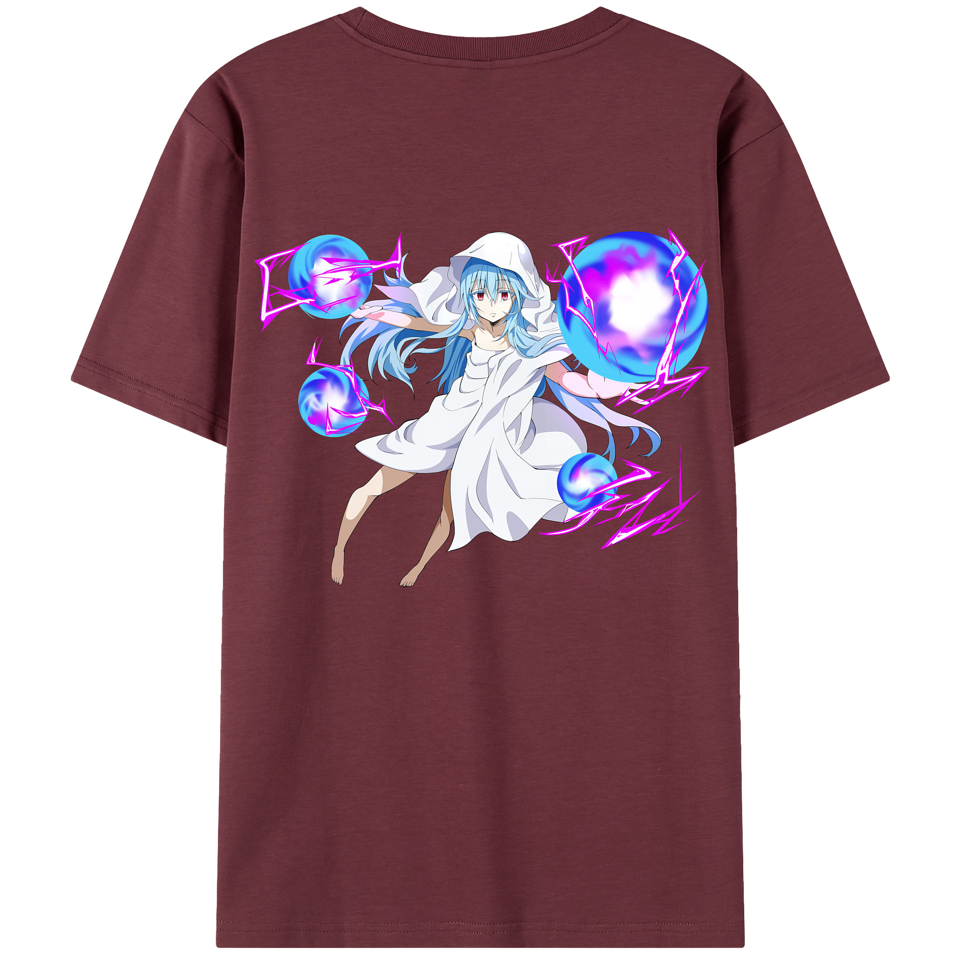 （画像用） 転スラ Regarding Reincarnated to Slime 綿100％半袖Tシャツ（背面プリント）